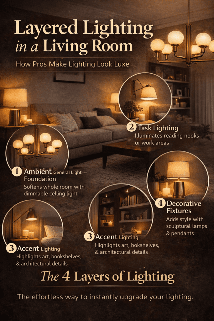 Layered Lighting Living Room A Complete Home Lighting Design Guide