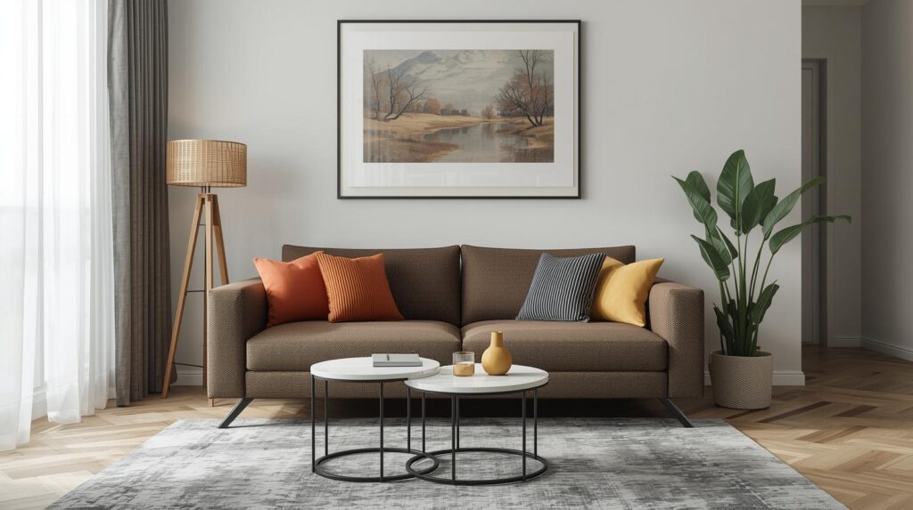 Modern apartment living room ideas — right sofa for small spaces