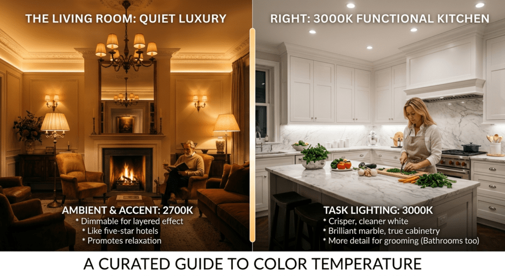 Room-by-Room Breakdown: When to Use Soft vs Warm