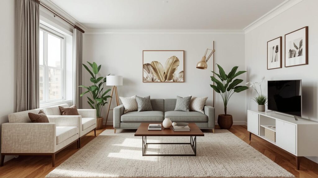 Small apartment living room layout ideas — furniture arrangement