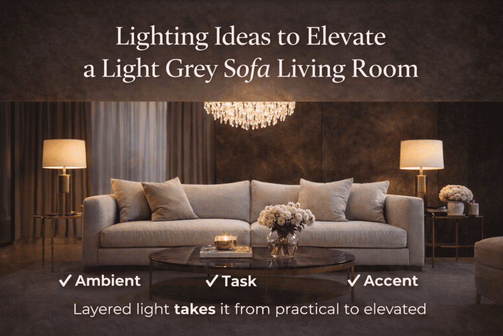 Layered lighting ideas to make a living room look more expensive